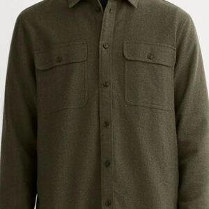 Everlane Men's Dark Green Shirt Jacket